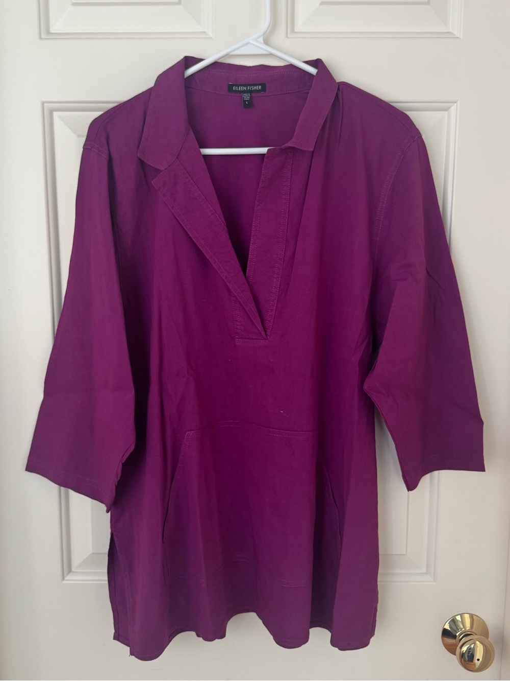 Eileen Fisher Purple Tunic Top